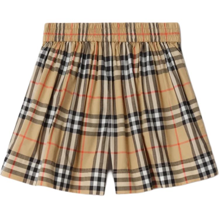 

Шорты детские средней длины Burberry, sandy бежевый