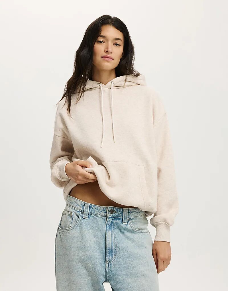 

Толстовка Cotton:On Premium свободного кроя бежевого цвета