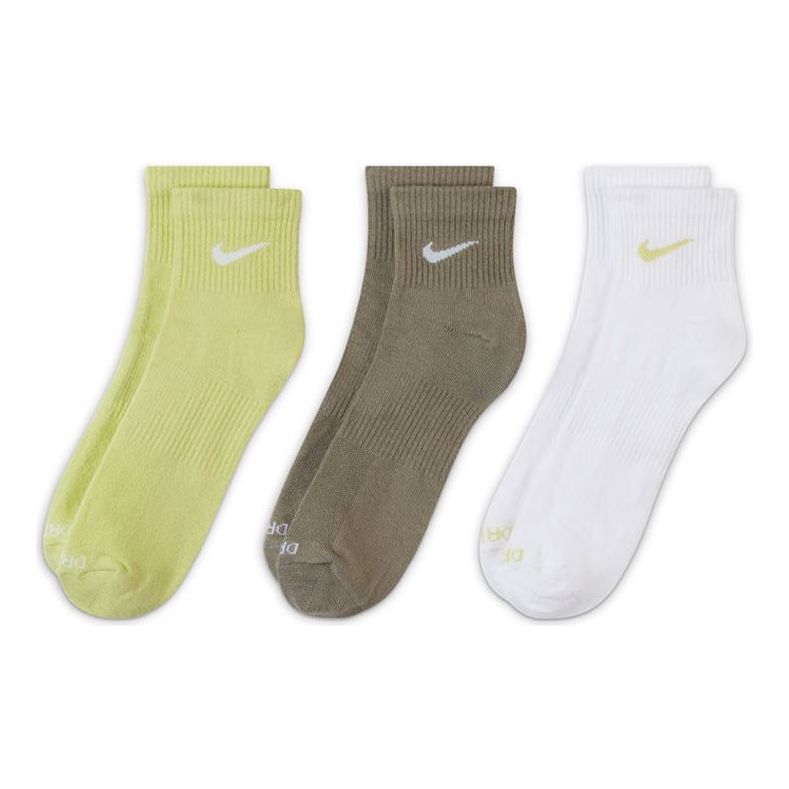 

Носки Nike Unisex Plus Lightweight Ankle Breathable Train Socks 3 Pairs Multicolor Multi-color SX6893-906, разноцветный