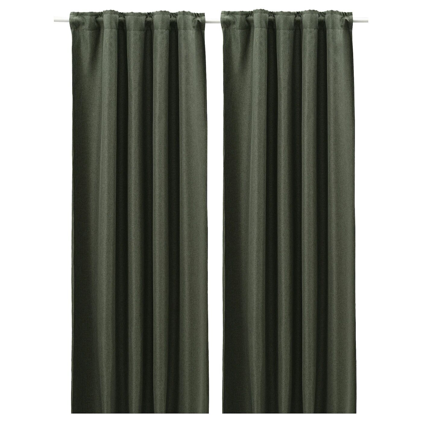 

2 шторы-гардины (затемненные), темно-зеленые, 145х300 см, ANNAKAJSA IKEA