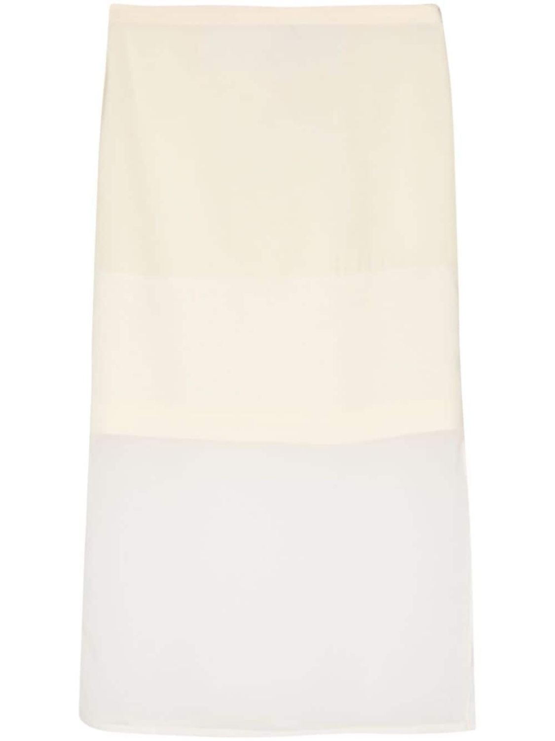 

Sportmax юбка миди Amico со вставками, нейтральный цвет