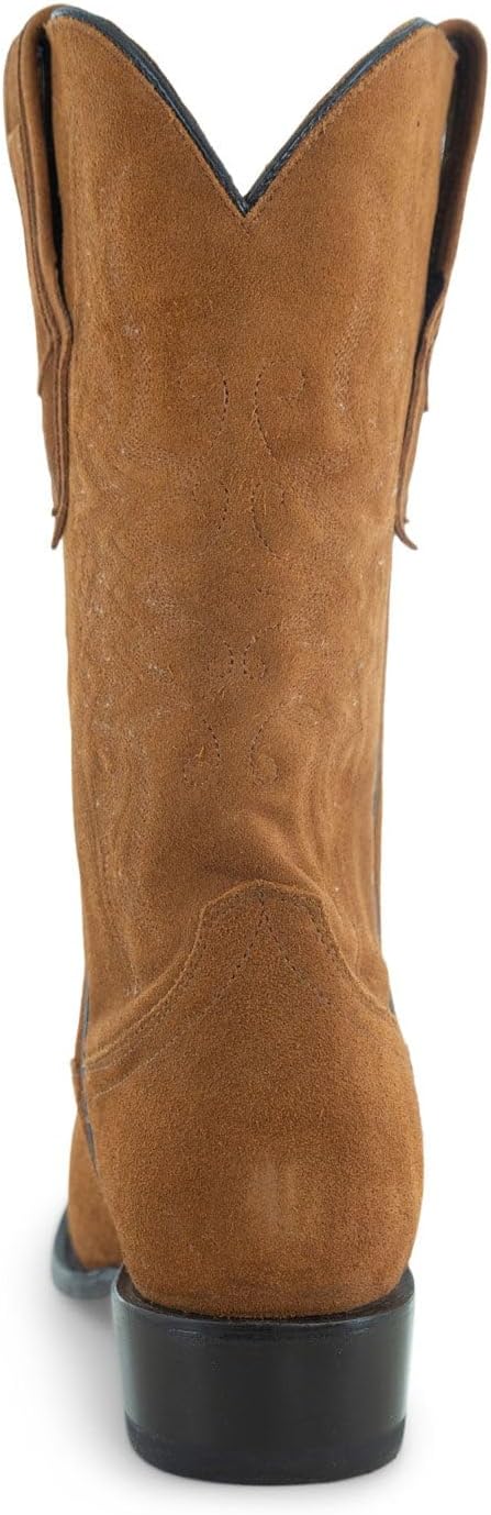 Мужские классические ковбойские сапоги Soto Boots с круглым носком H7001, светло-коричневый — фото 4