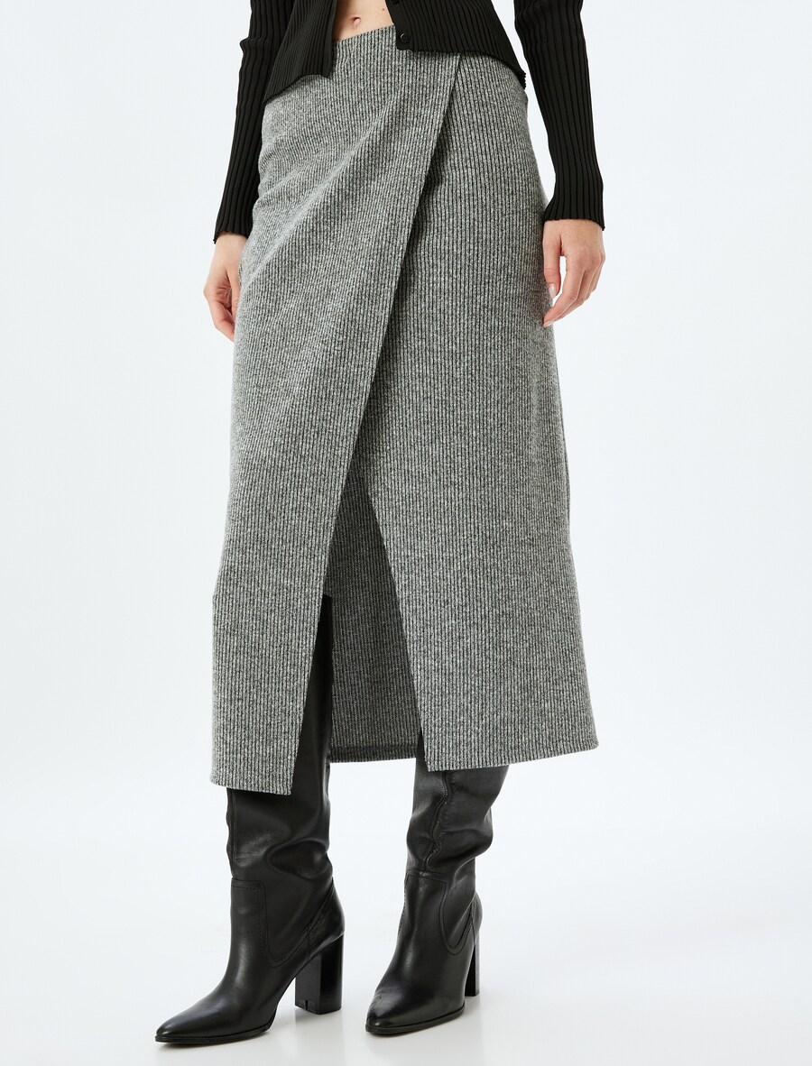 

Миди юбка Koton, Anthracite