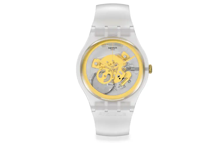 

SWATCH Часы Unisex 41mm Gold Watch SVIZ102, Gold