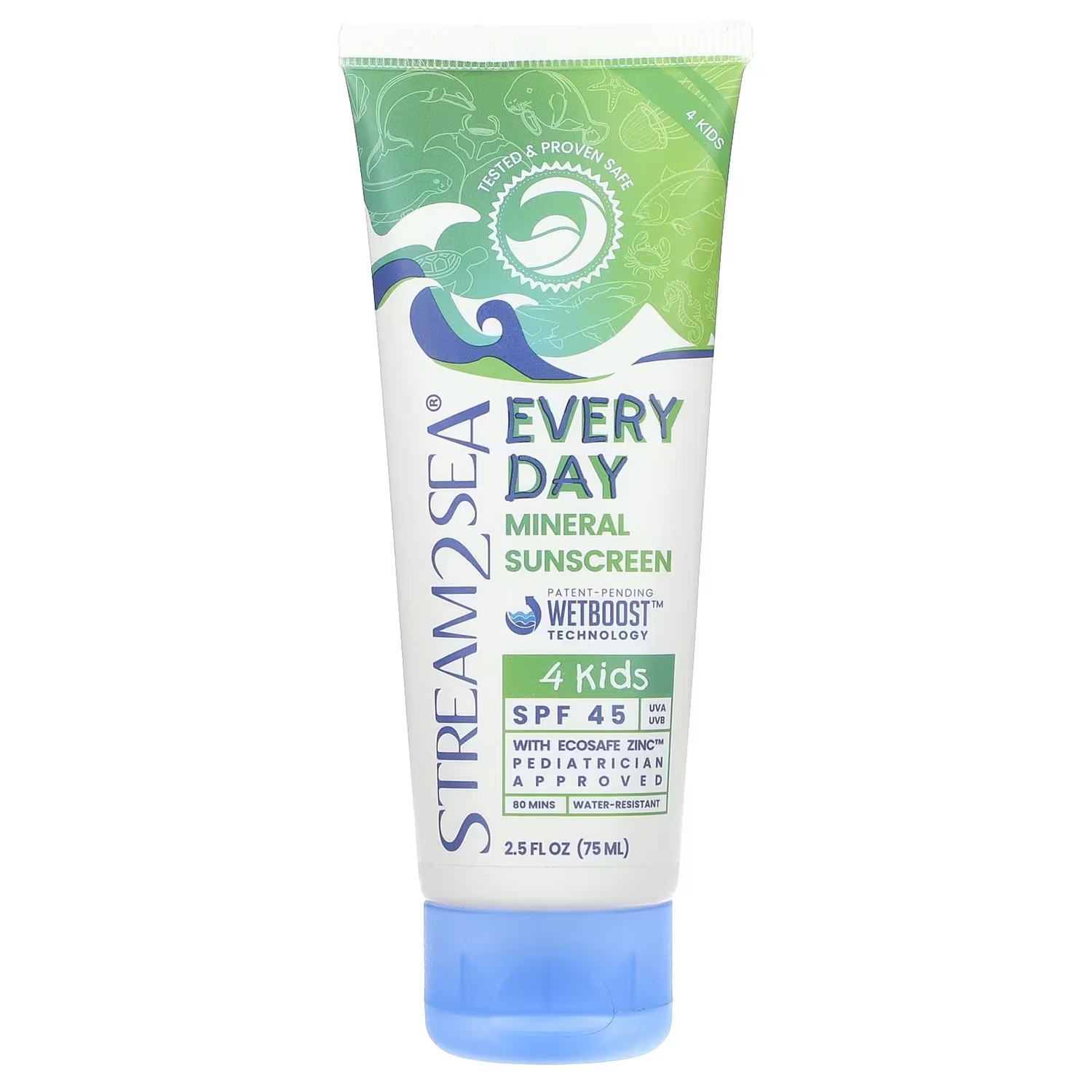 

Солнцезащитный крем Stream2Sea SPF 45 для детей, 75 мл
