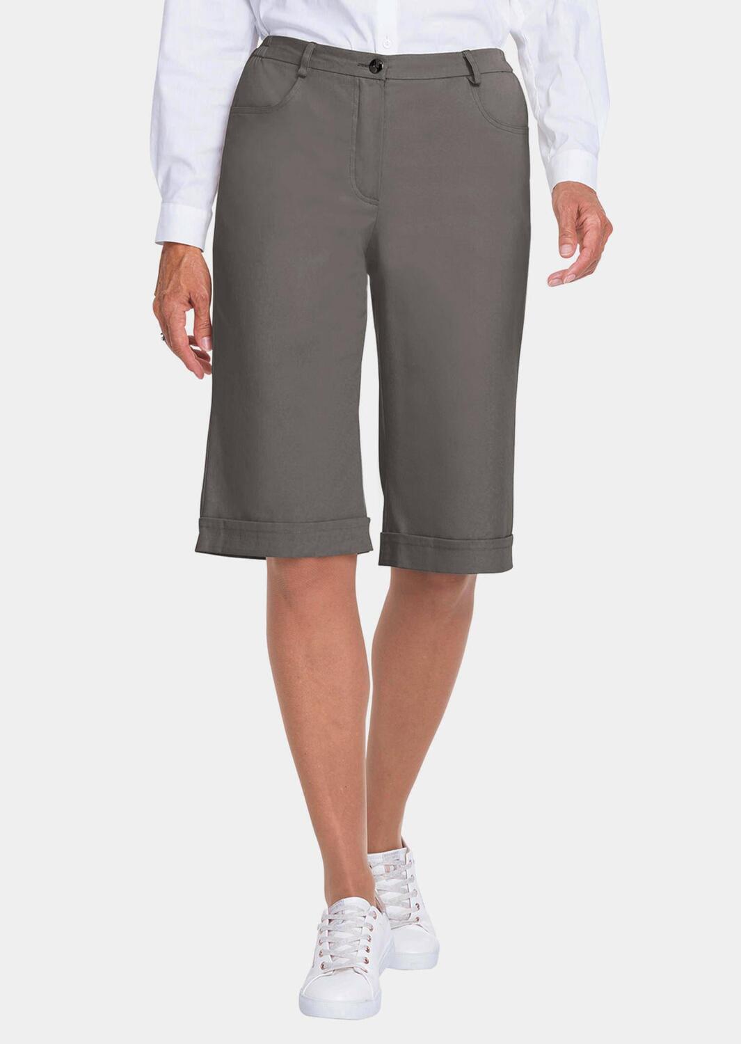 

Брюки GOLDNER Bermuda Jeanshose Carla, серый