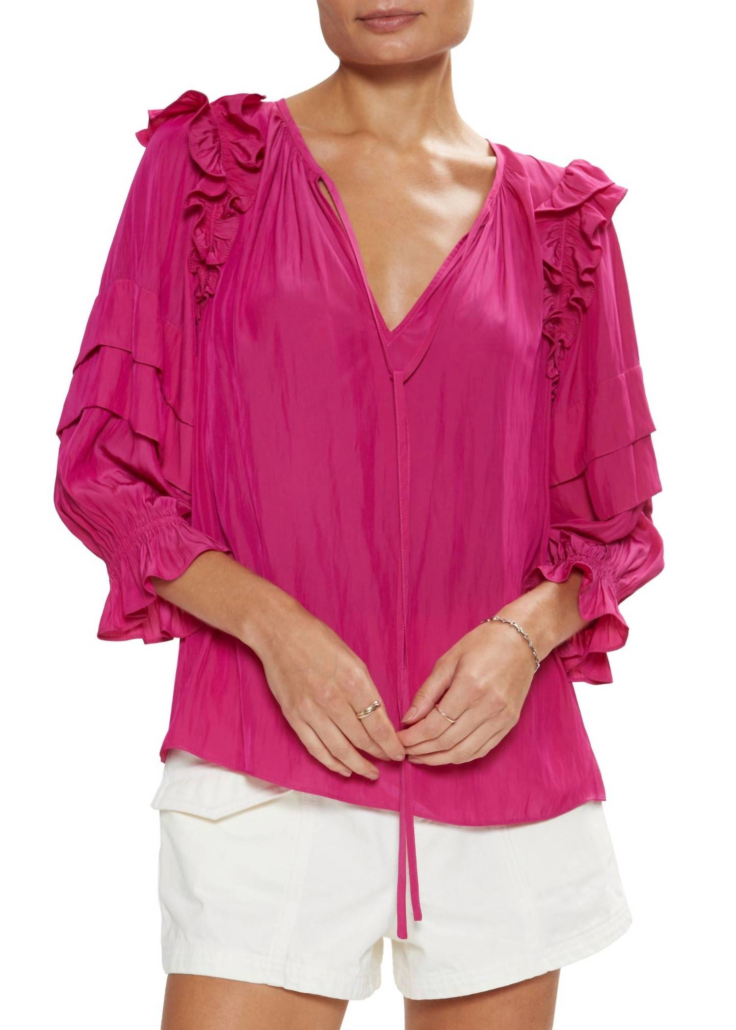 

Блузка Samira в цвете Wild Rose Ramy Brook