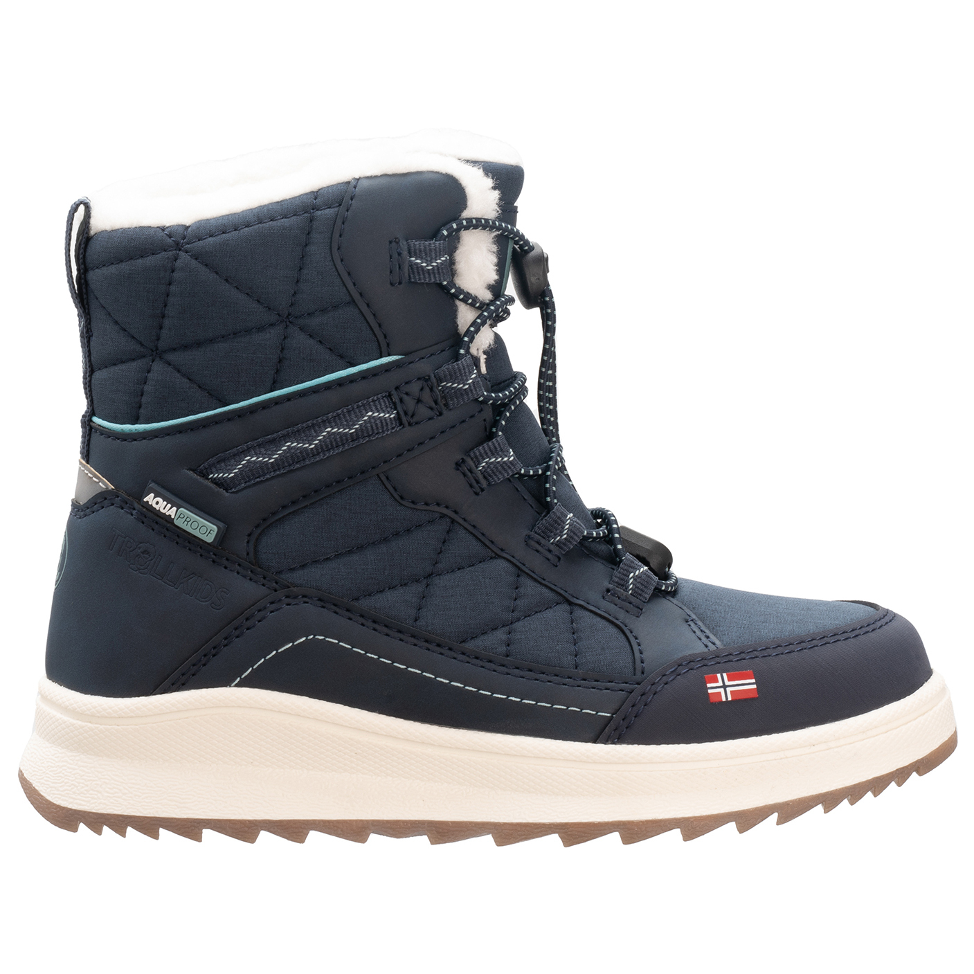 

Зимняя обувь Trollkids Girl's Arendal Winter Boots XT, цвет Navy/Frosty Mint