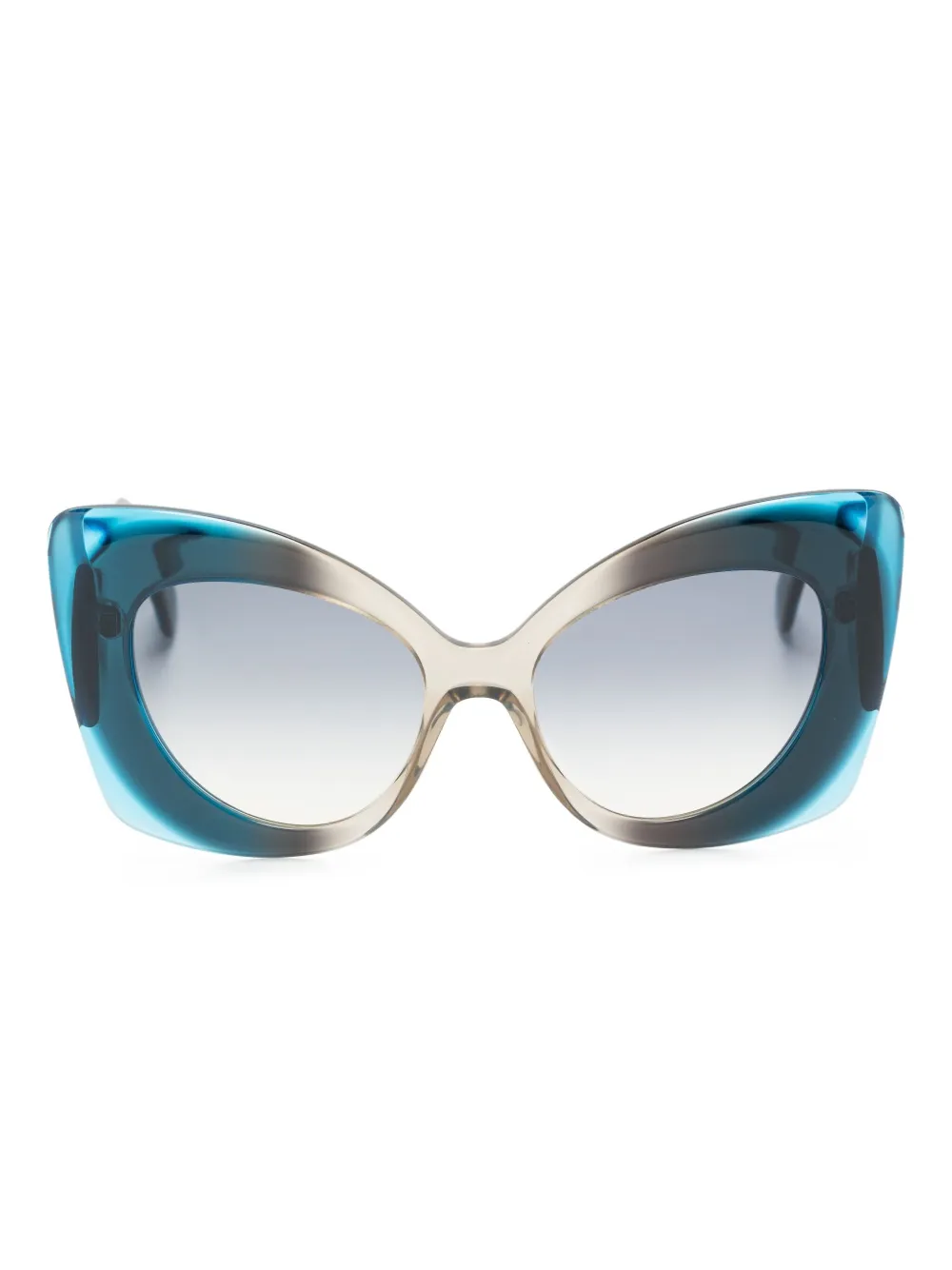 

Солнцезащитные очки в форме "кошачий глаз" с градиентным эффектом Andy Wolf, синий