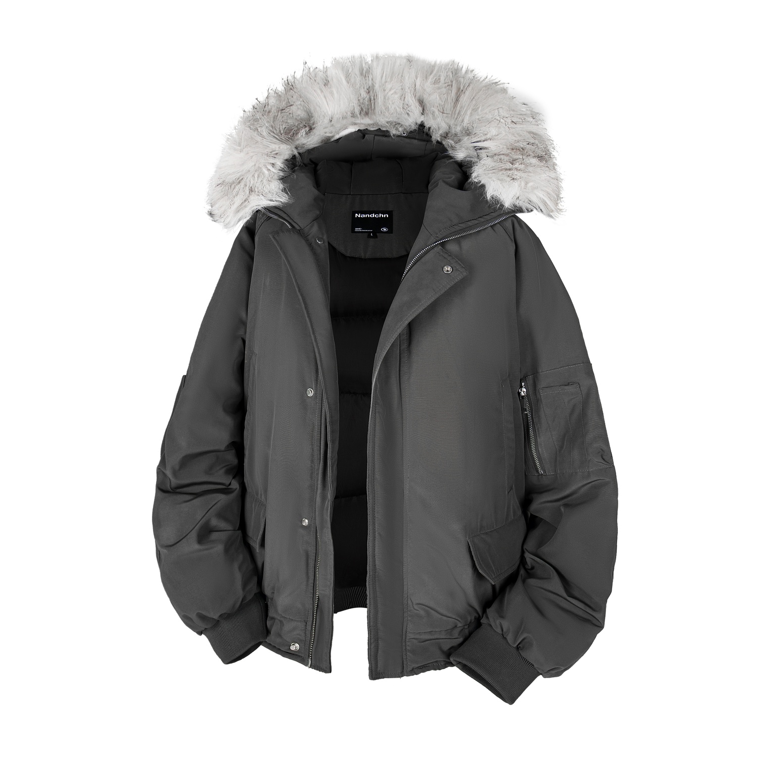 

NANDCHN Парка унисекс, Dark Gray