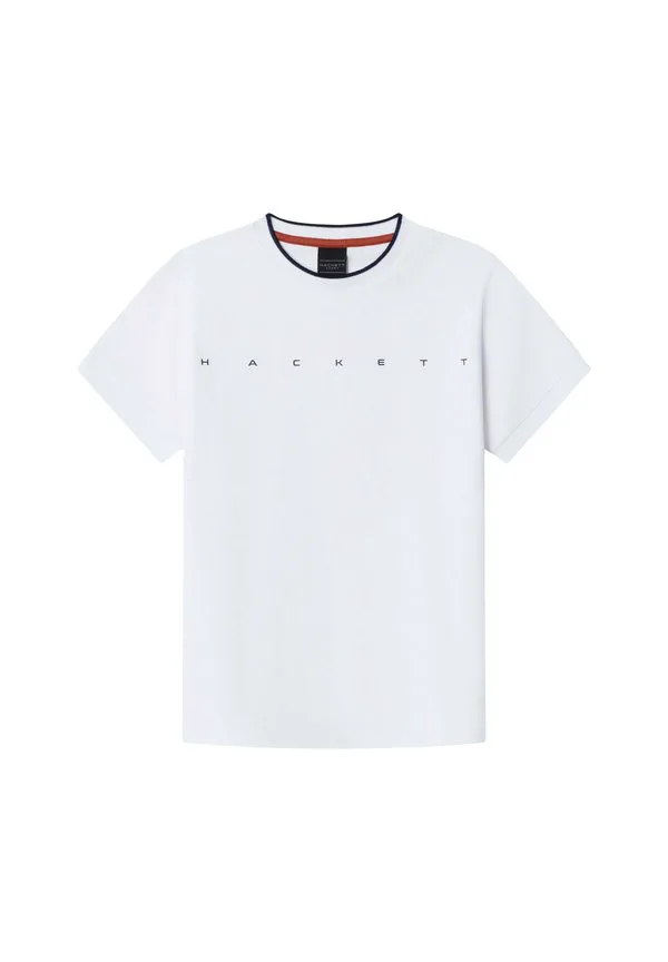 Базовая футболка с принтом Hackett London, Optic White