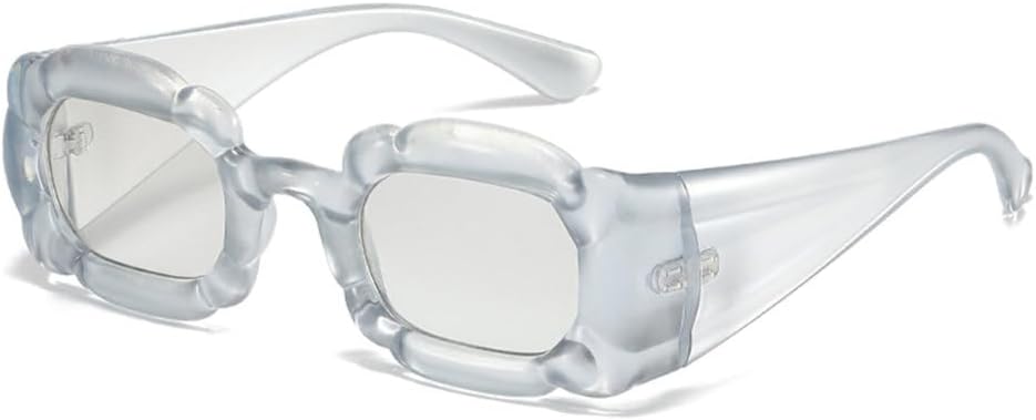 

Женские солнцезащитные очки LVTFCO конфетных цветов с защитой UV400, винтажный градиент, мужские солнцезащитные очки с широкими дужками неправильной формы, Silver Light Gray