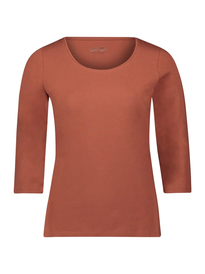 

Футболка CARTOON Basic Shirt mit Rundhalsausschnitt, цвет Brown Patina