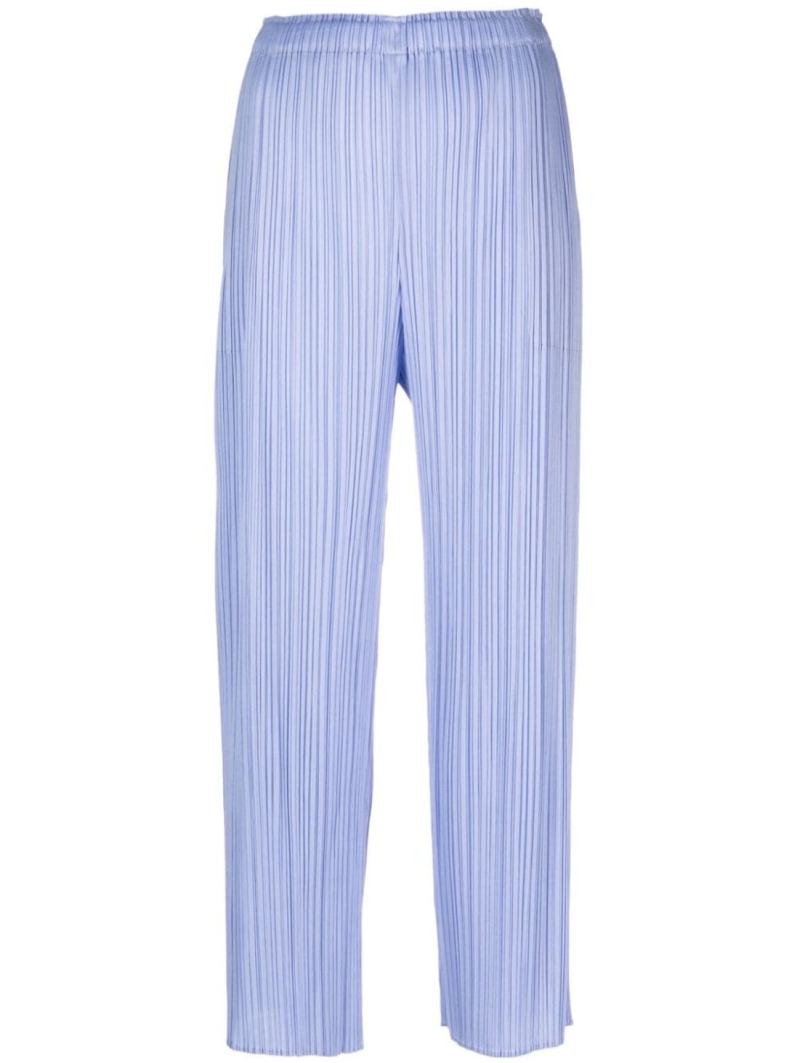 

Pleats Please Issey Miyake укороченные плиссированные брюки с завышенной талией, синий