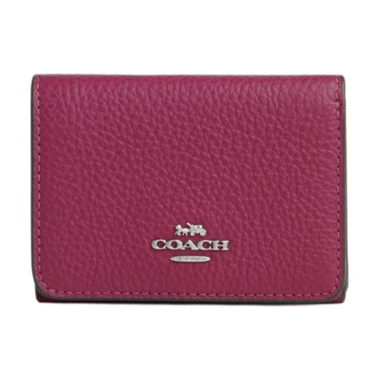 

COACH Мини кошелек из лакированного полотна для женщин Розовый, Pink