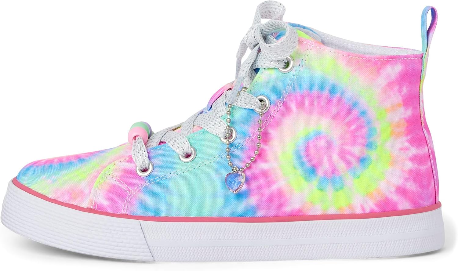 Кеды с высокой шнуровкой для девочек The Children's Place, Tie Dye Swirl — фото 3