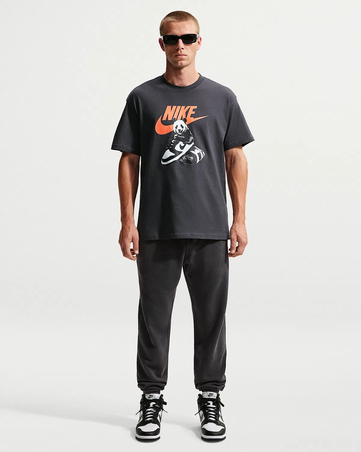 Мужские флисовые штаны Nike Sportswear Club с манжетами, Anthracite/Anthracite