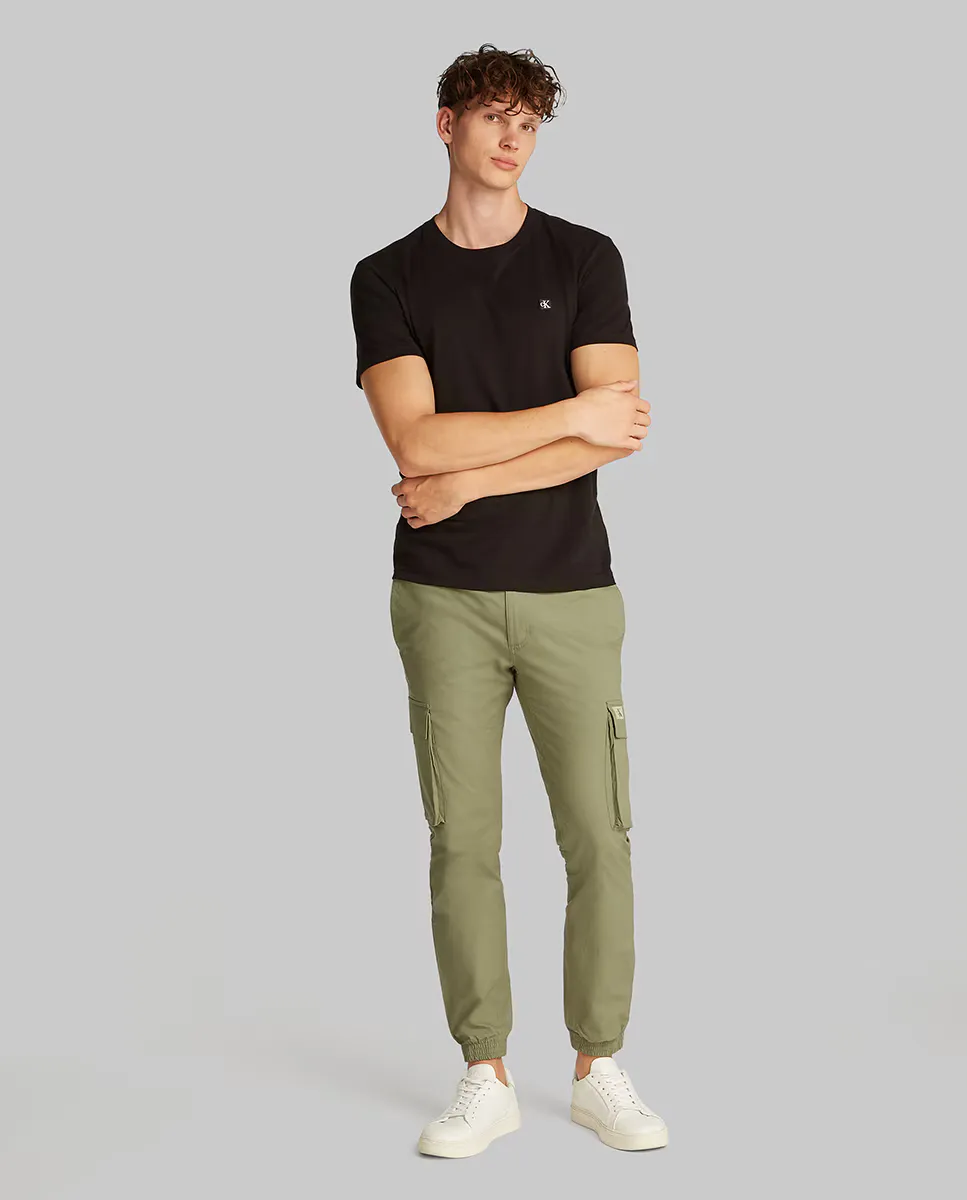 

Мужские устиранные брюки-карго скинни Calvin Klein Jeans, темно-серый