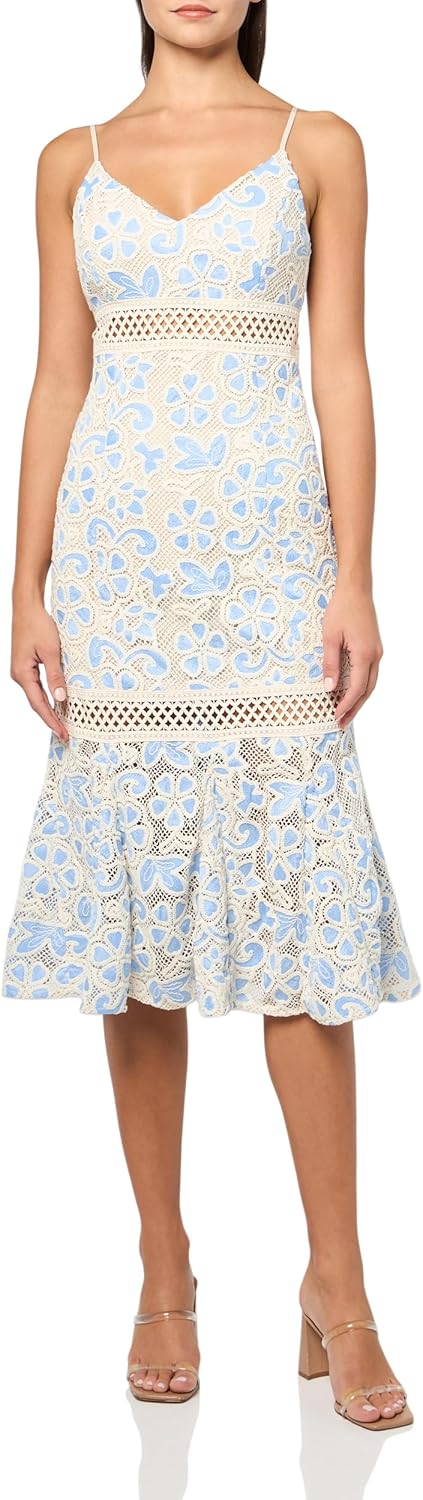 

GUESS Женское платье Clarise без рукавов, Channel Blue Multi