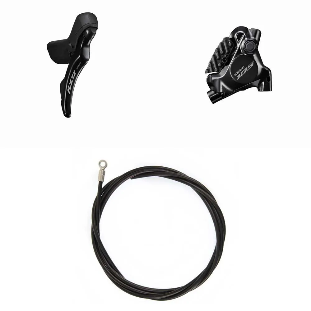 

Задний тормоз Shimano 105 ST-R7120+BR-7170, серебряный