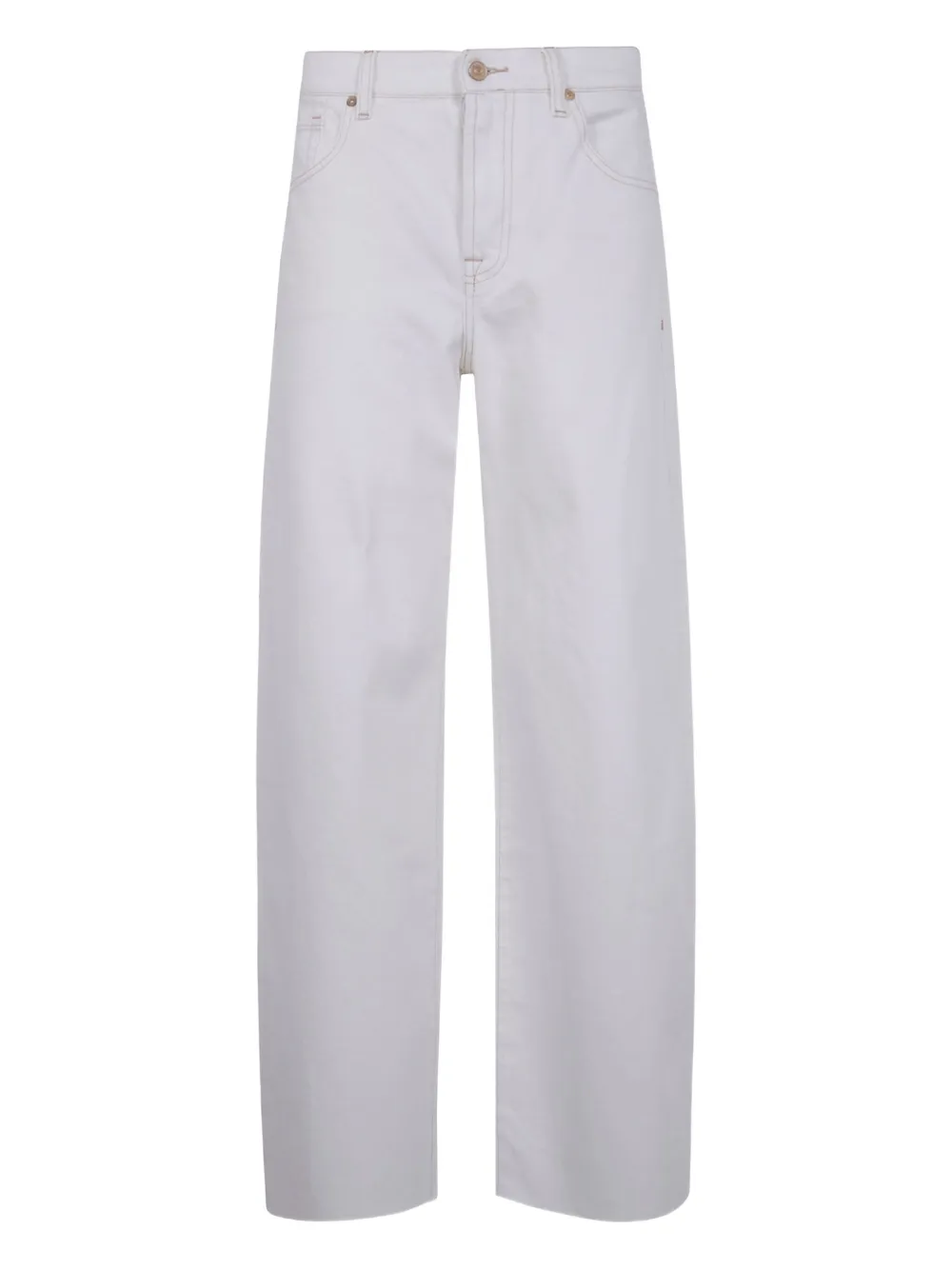 

Широкие джинсы 7 For All Mankind, белый