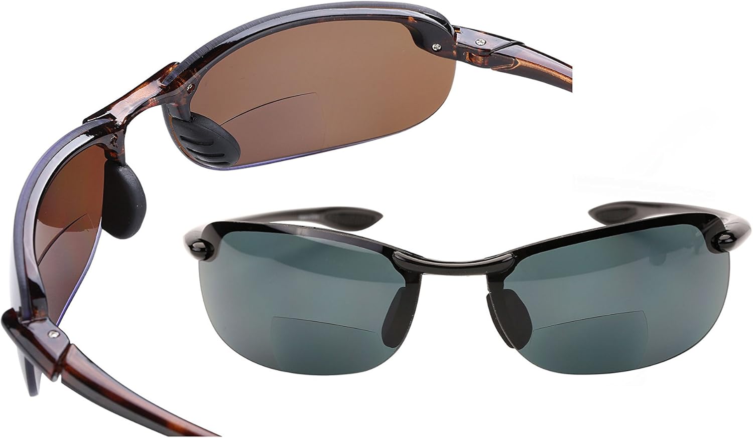 

Солнцезащитные очки Mass Vision 'The Raptor' (2 пары) с легкими поляризованными бифокальными линзами и максимальной защитой от ультрафиолетового излучения и бликов, Tortoise/Black