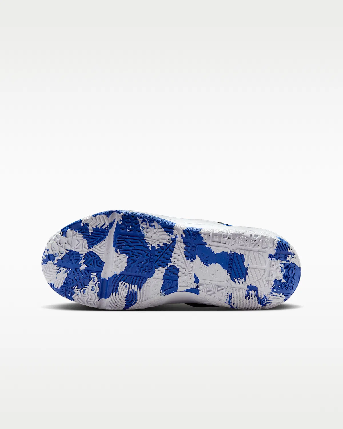 Детские баскетбольные кроссовки Nike Team Hustle D 12, Game Royal/Black/White — фото 2