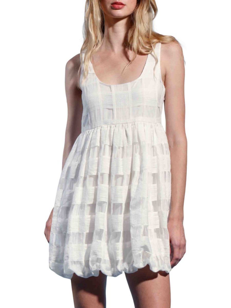 

Платье-баллон с юбкой Гэбби Walter Baker, белый