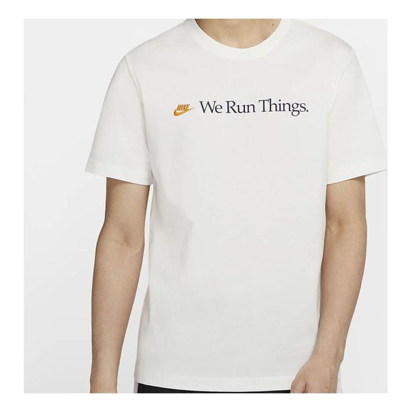 

Футболка sportswear airathon short sleeve white Nike, белый