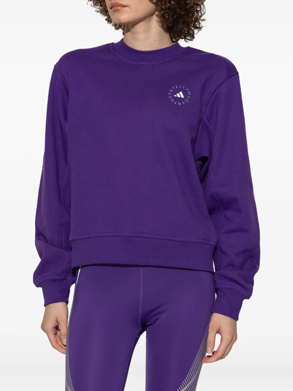 Толстовка с логотипом adidas by Stella McCartney, фиолетовый — фото 3