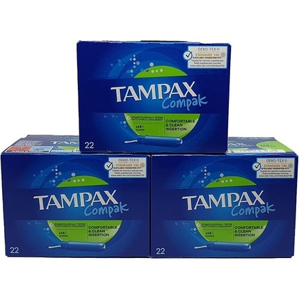 

Тампоны Tampax Compak с пластиковым аппликатором, 22 тампона