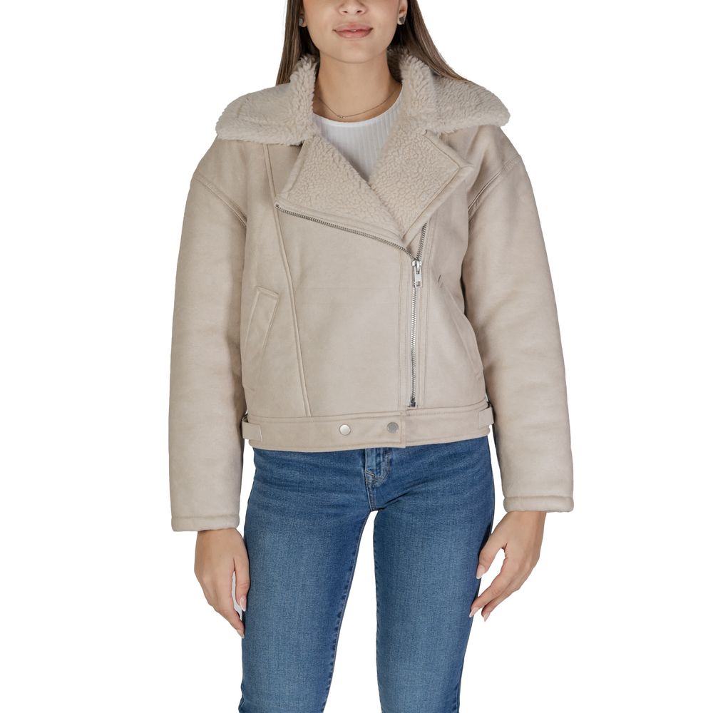 

Бежевые куртки и пальто из искусственной кожи Vila Clothes