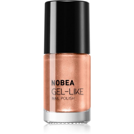 

Лак для ногтей с гелевым эффектом NOBEA Metal - Orange Blossom N#78, 6 мл