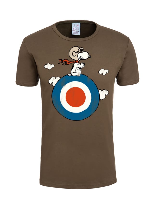 

Футболка облегающая peanuts snoopy target Logoshirt, зеленый