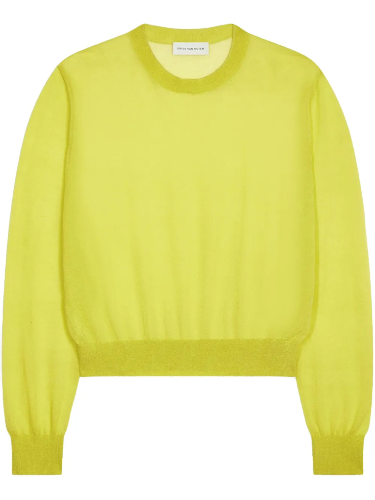 

DRIES VAN NOTEN джемпер с круглым вырезом, желтый