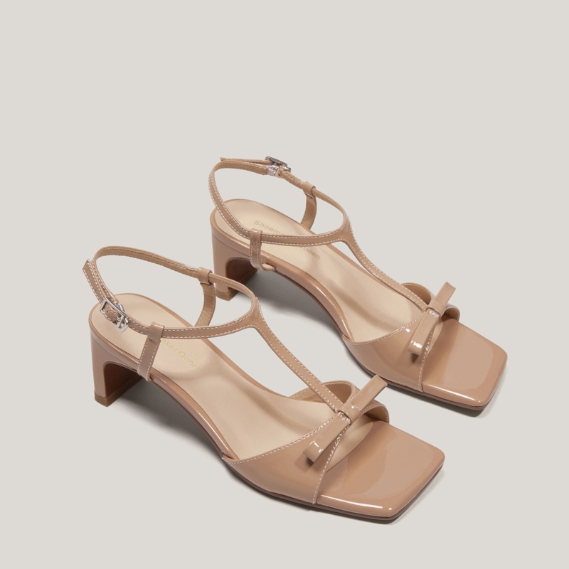 SHOEMAKER QUEEN Женские сандалии на одной застежке черные, цвет Black — фото 4