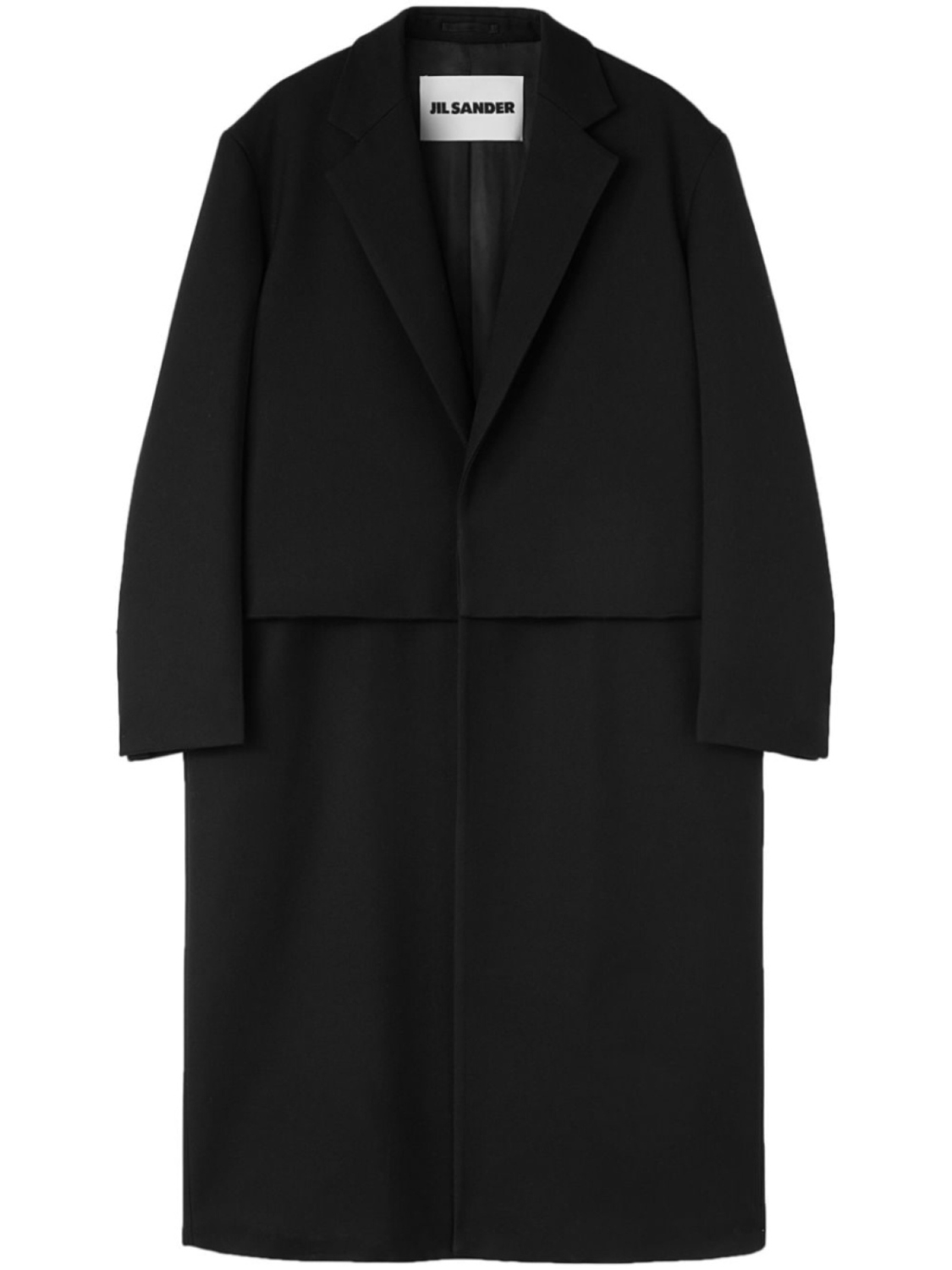 

Jil Sander пальто строгого кроя, черный