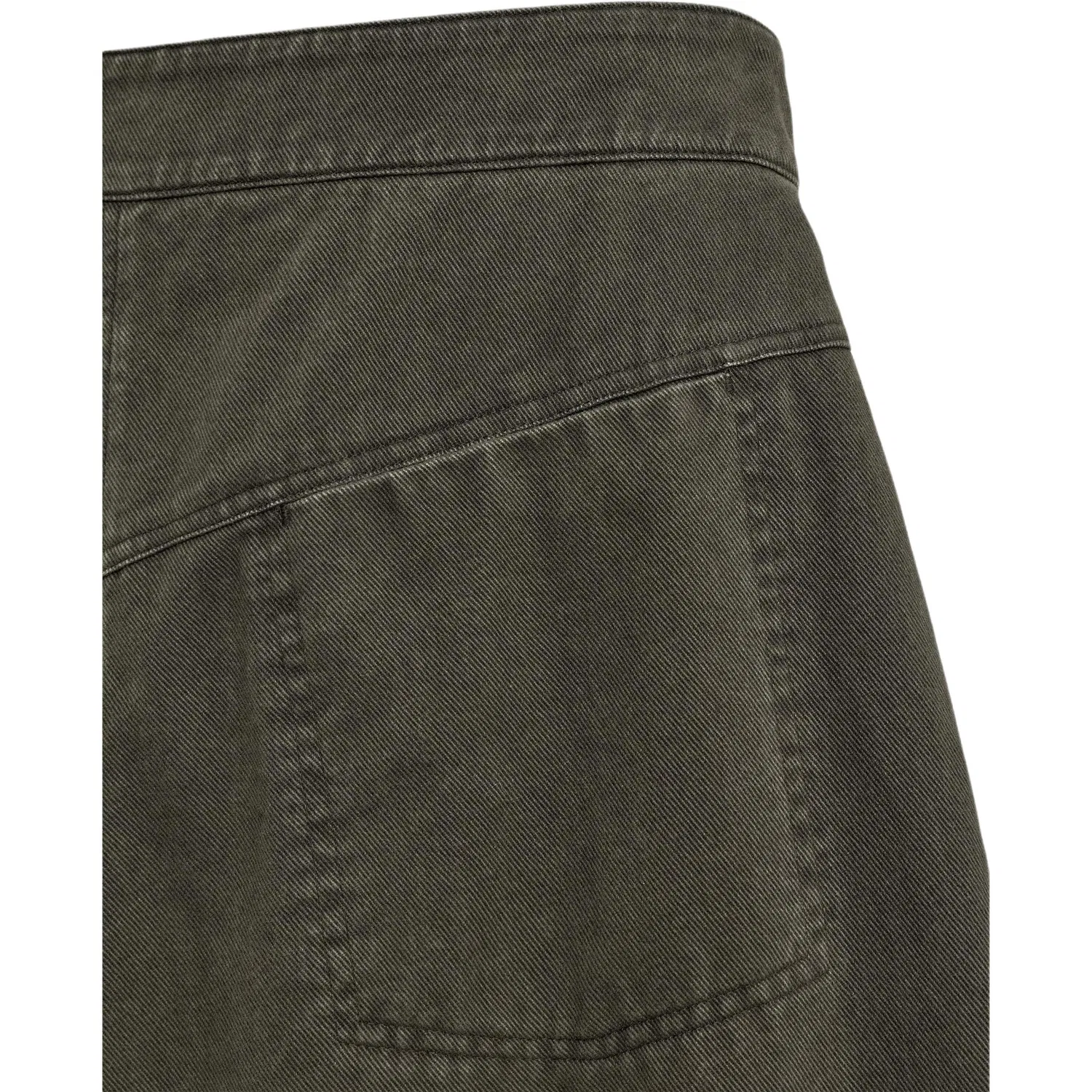 Мужские джинсы свободного кроя Khaki ZARA, Khaki — фото 4