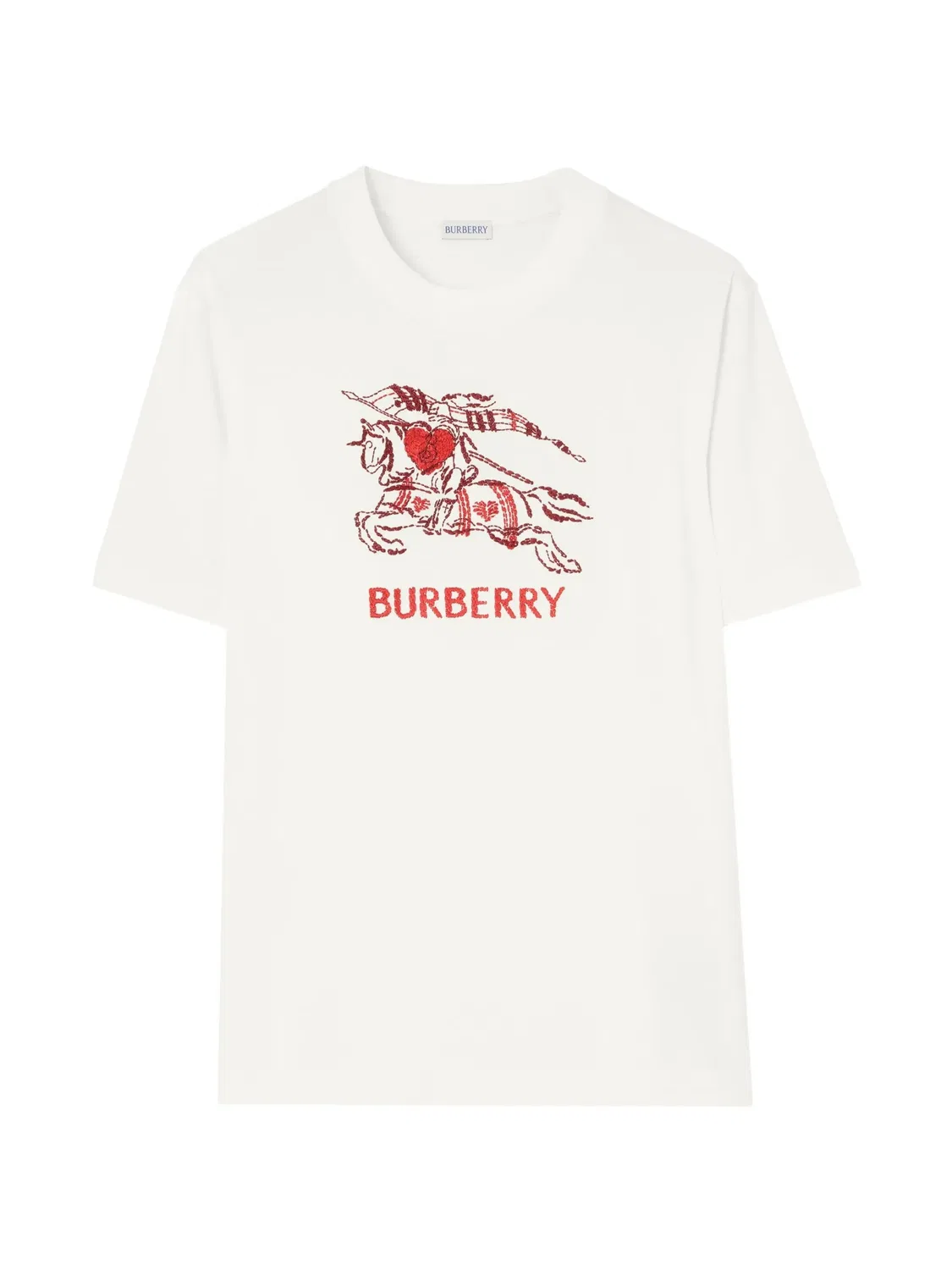 Футболка с принтом Burberry, нейтральные цвета