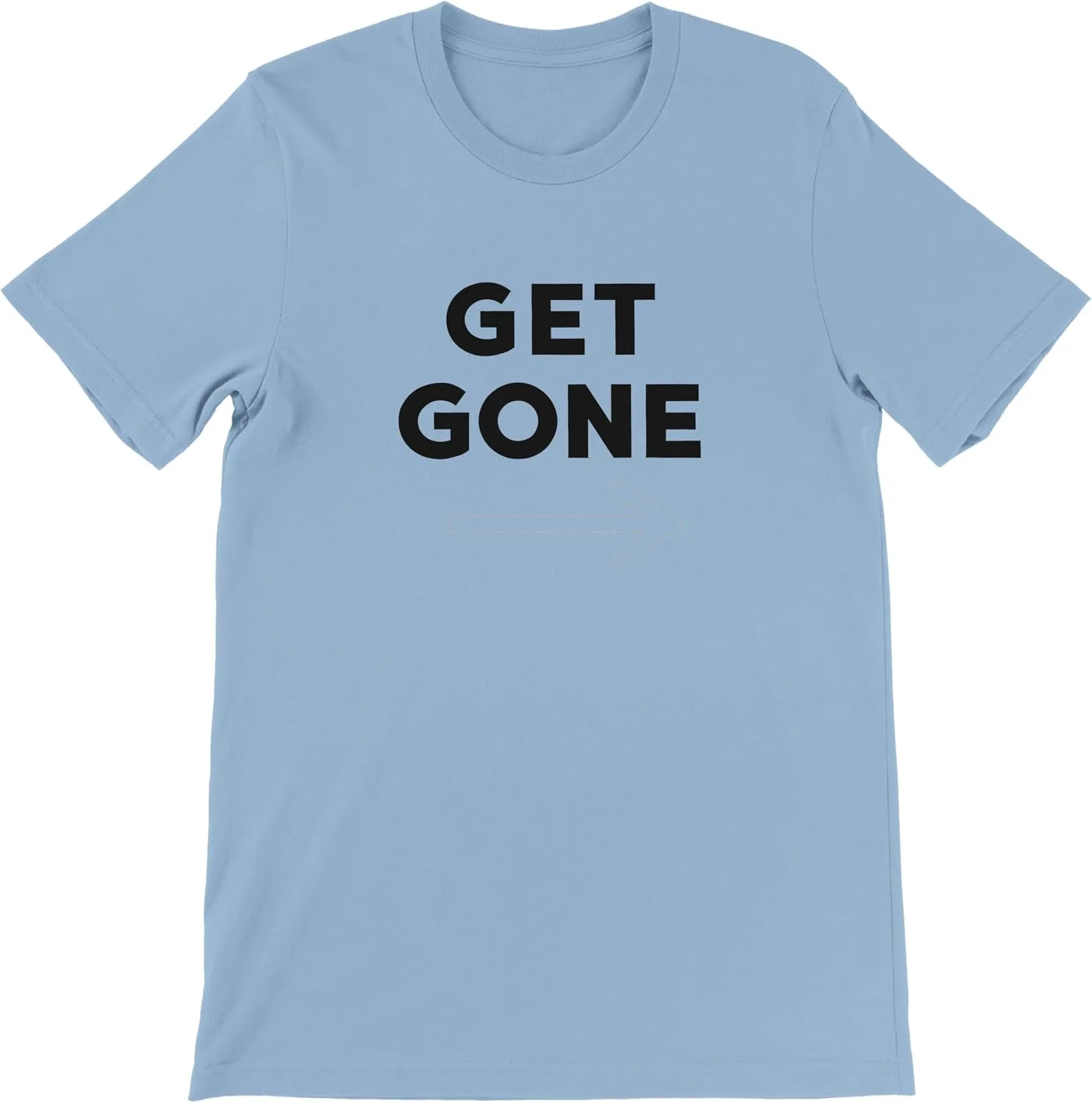 Футболка с принтом GET Gone, Light Blue