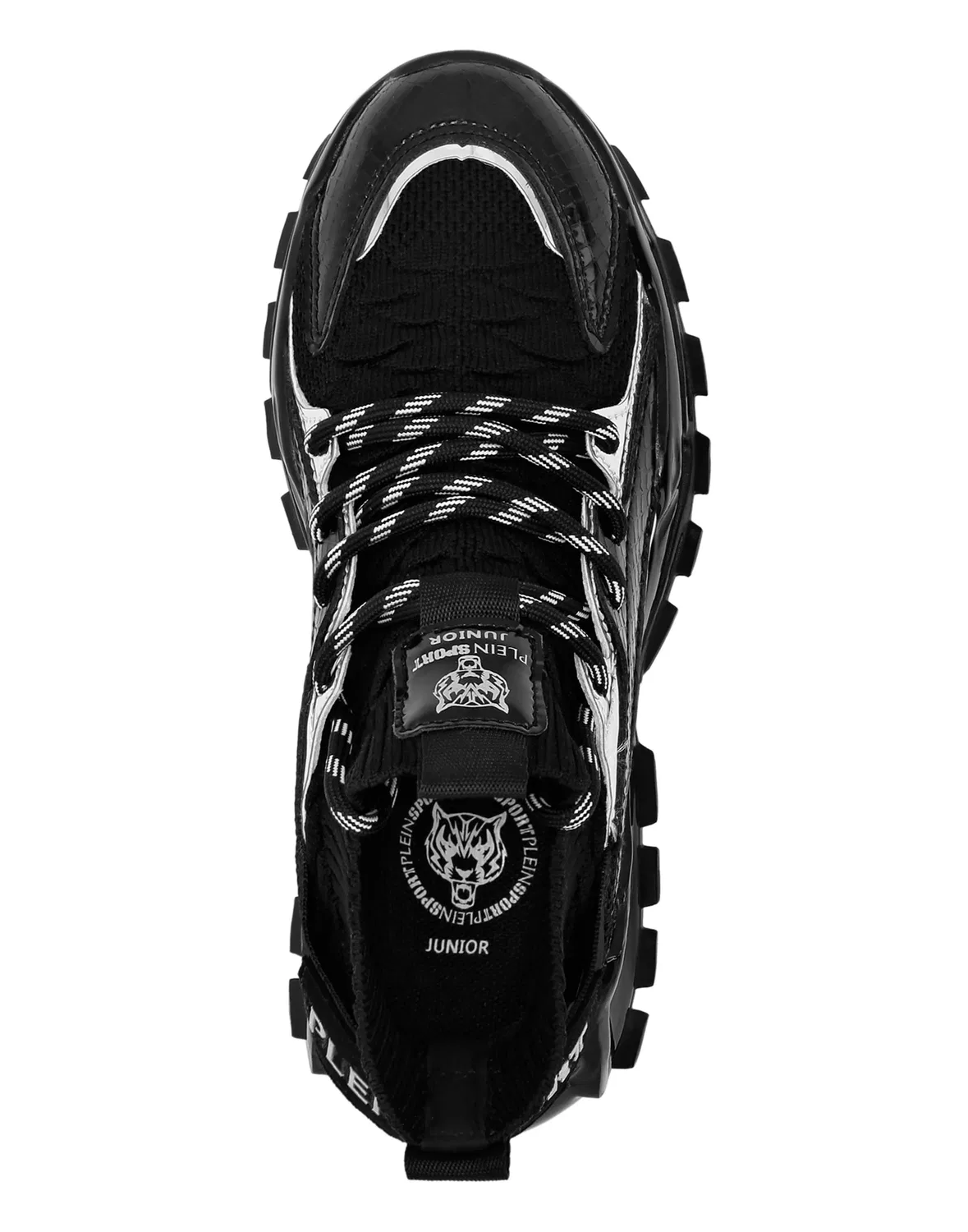 Детские кроссовки высокие с амортизирующей подошвой TRAINER HI-TOP PLEIN SPORT, черный — фото 3