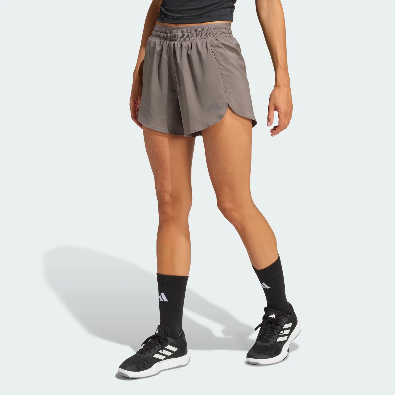 Женские спортивные шорты adidas D4T Go To Workout с эластичной посадкой, Charcoal