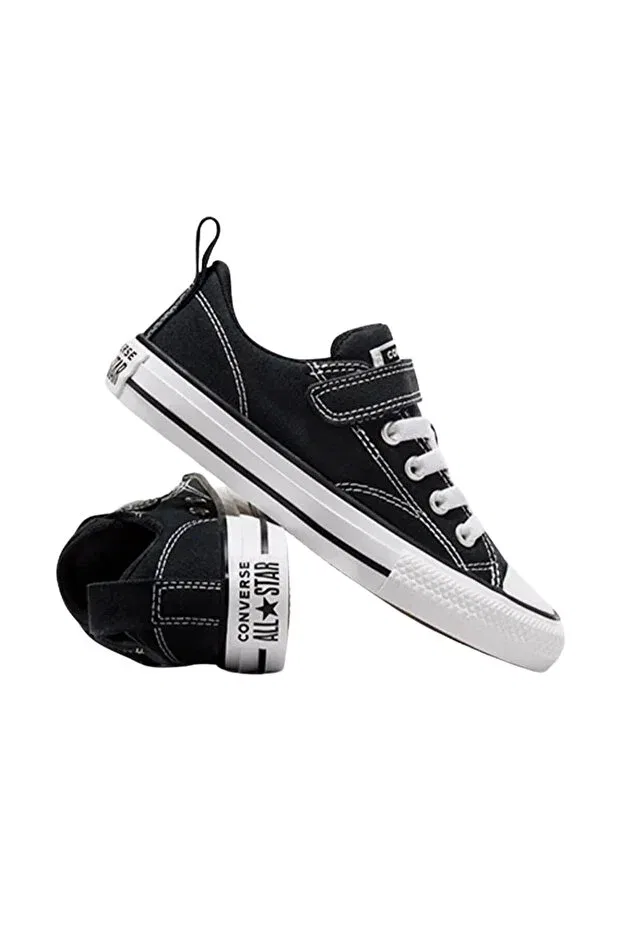 Детские кеды для мальчиков на шнуровке Converse, Black — фото 4