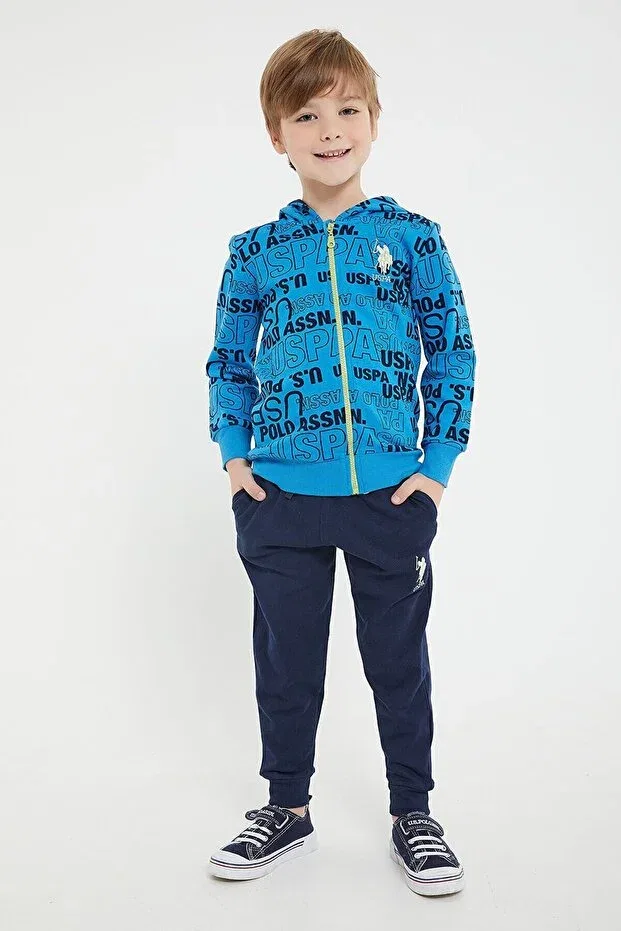 Мужской спортивный костюм с капюшоном U.S. Polo Assn., Navy Blue