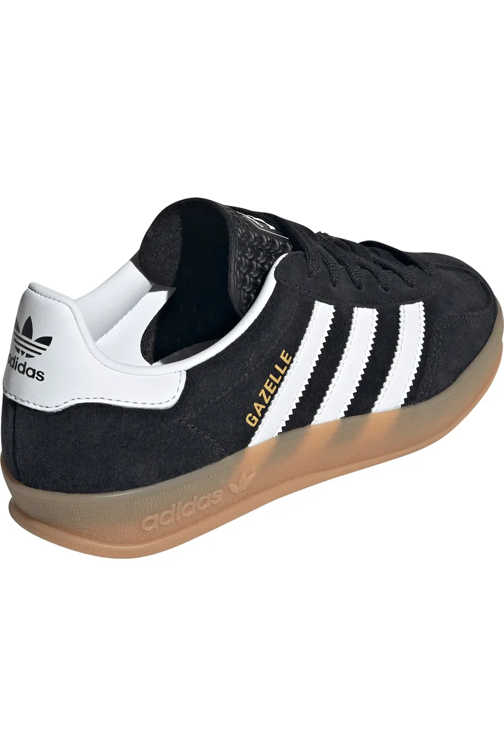 Детские кеды низкие Gazelle Indoor adidas, Black/White/Gum — фото 2