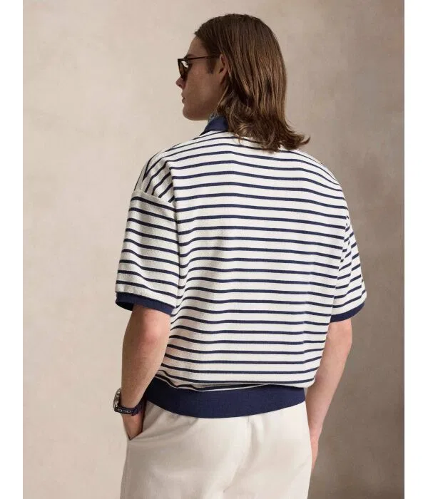 Мужской свитер Relaxed Fit Polo Ralph Lauren, белый — фото 3
