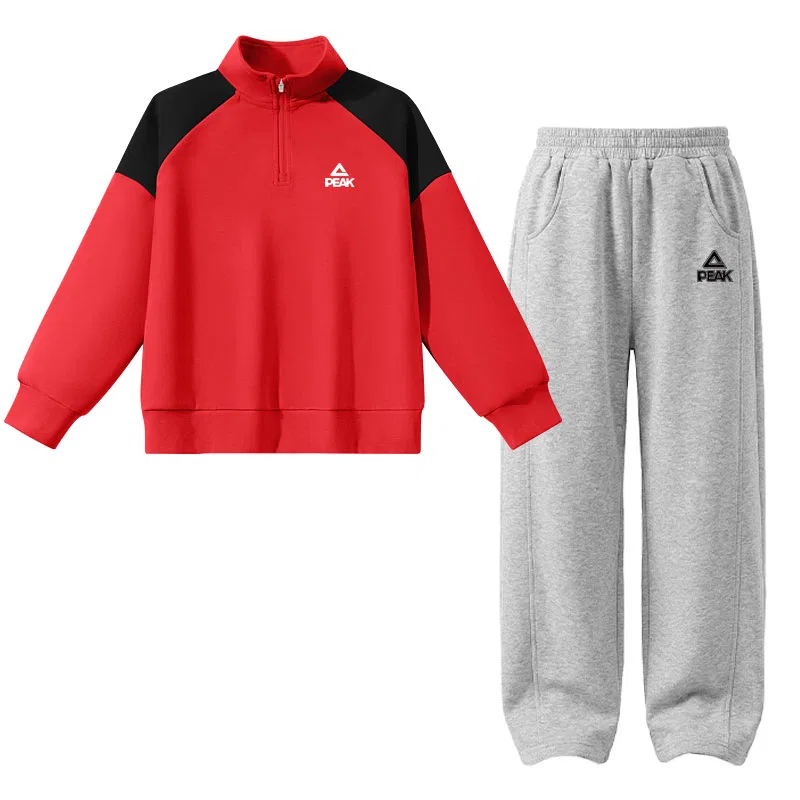 Детский спортивный комплект с полуотложным воротником PEAK, Red/Pk Logo White Silicone K