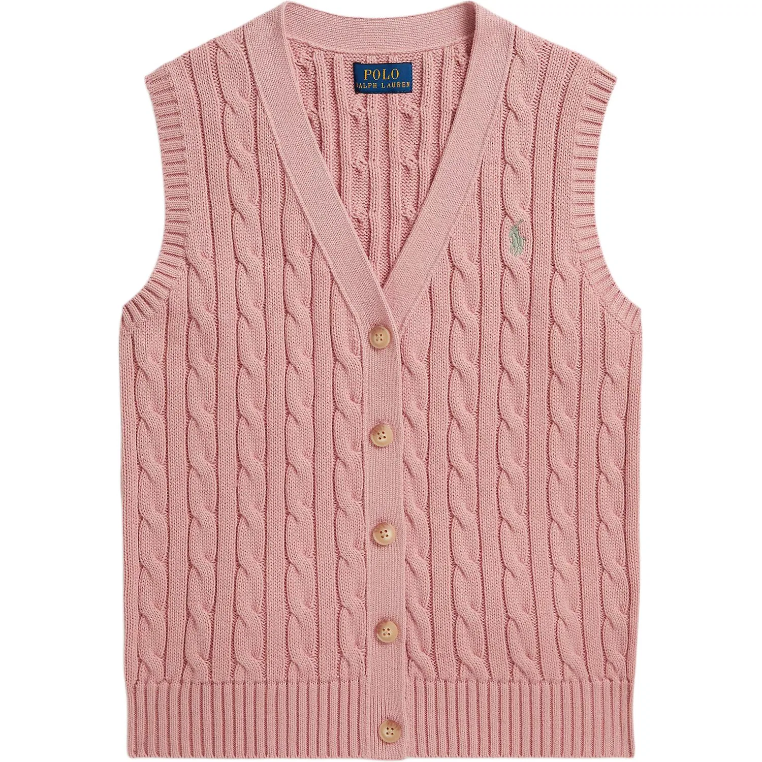 Детский жилет для девочек с V-образным вырезом Polo Ralph Lauren, Pink