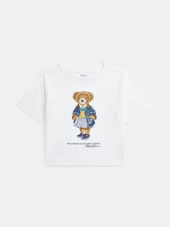 Футболка boxy fit Polo Ralph Lauren, белый
