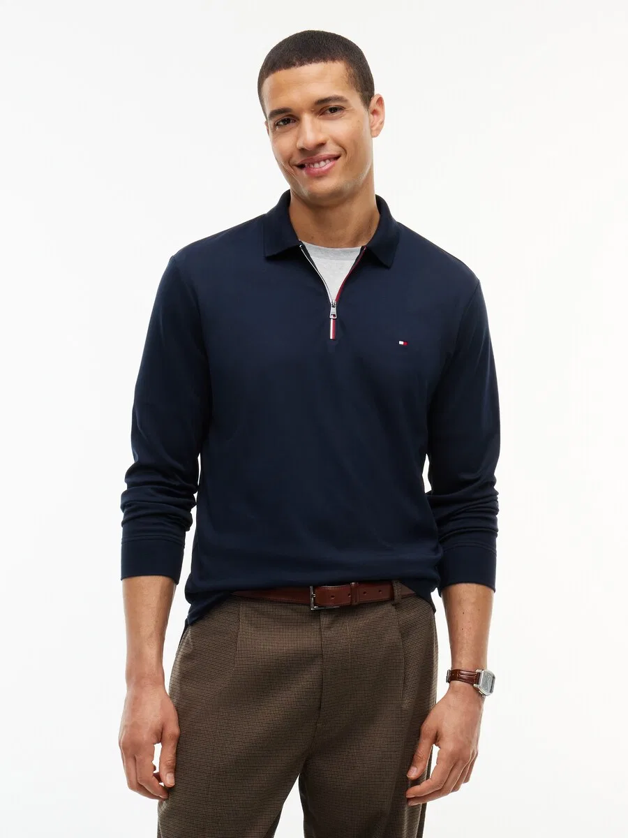Футболка TOMMY HILFIGER темно-синего цвета — фото 2